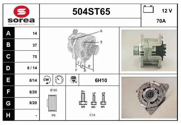 Alternator (504ST65)
