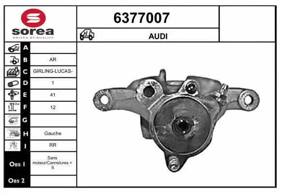 Brake Caliper (6377007)