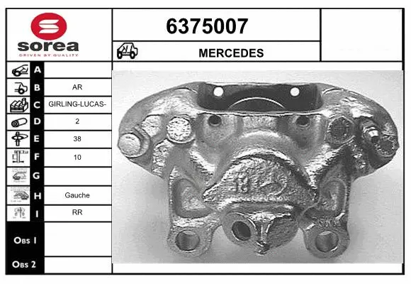 Brake Caliper (6375007)