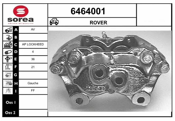 Brake Caliper (6464001)