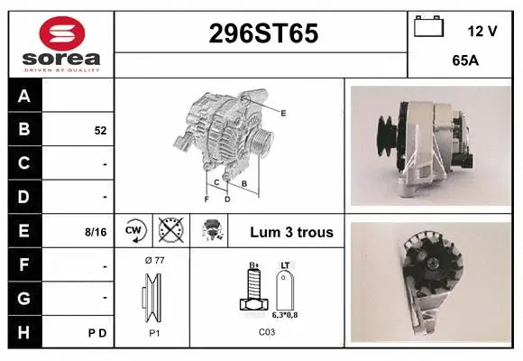 Alternator (296ST65)