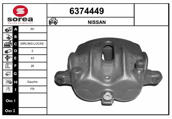 Brake Caliper (6374449)