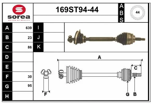 Drive Shaft (169ST94-44)