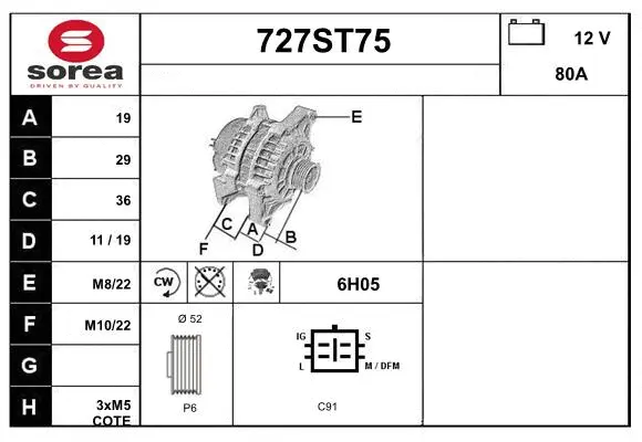 Alternator (727ST75)