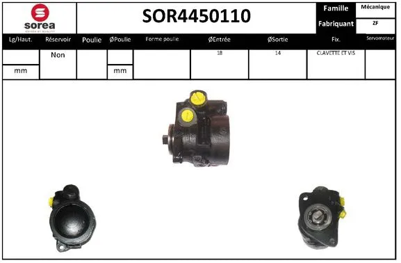 Hydraulic Pump, steering (SOR4450110)