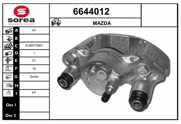 Brake Caliper (6644012)