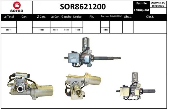 Steering Column (SOR8621200)