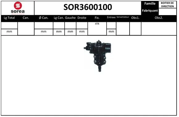 Steering Gear (SOR3600100)