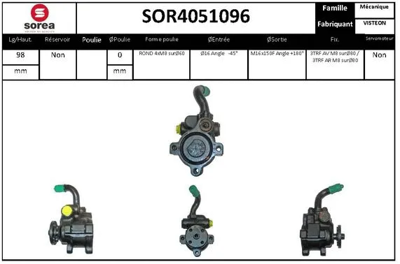 Hydraulic Pump, steering (SOR4051096)