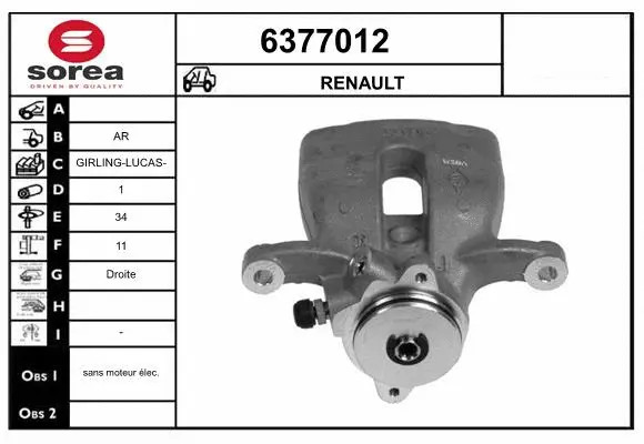 Brake Caliper (6377012)