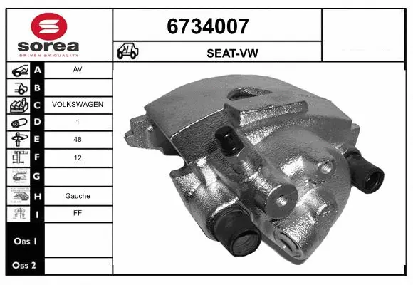 Brake Caliper (6734007)