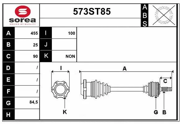 Drive Shaft (573ST85)