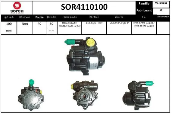 Hydraulic Pump, steering (SOR4110100)