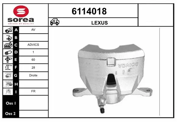 Brake Caliper (6114018)