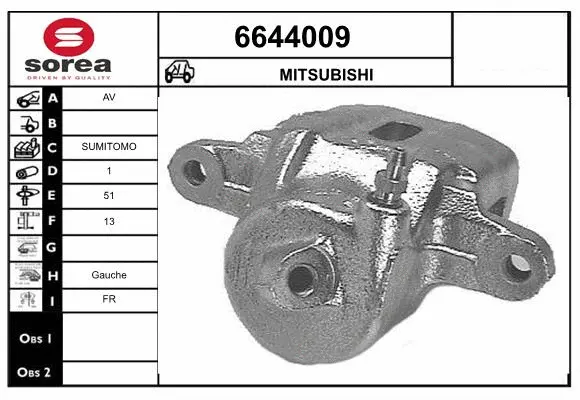 Brake Caliper (6644009)
