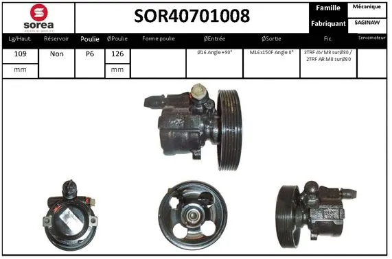 Hydraulic Pump, steering (SOR40701008)