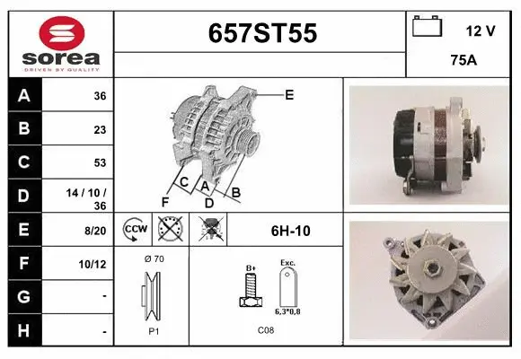 Alternator (657ST55)