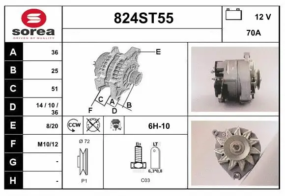 Alternator (824ST55)