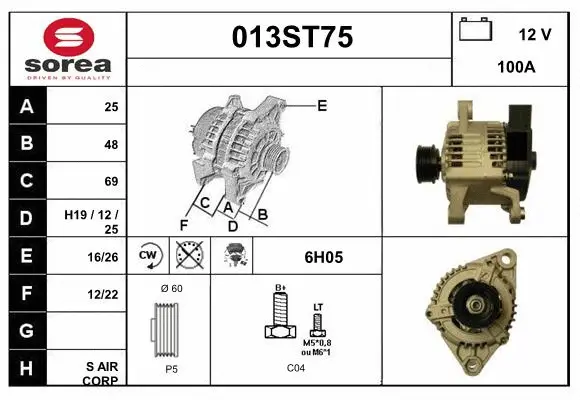 Alternator (013ST75)