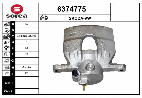 Brake Caliper (6374775)