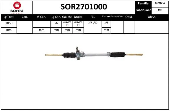 Steering Gear (SOR2701000)