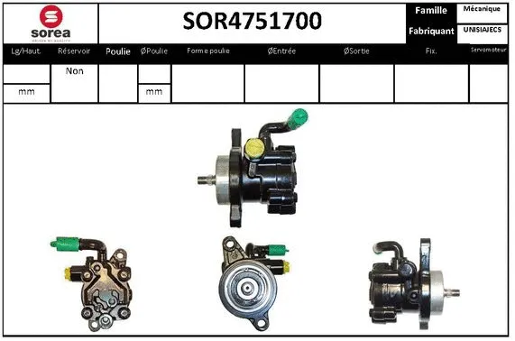 Hydraulic Pump, steering (SOR4751700)