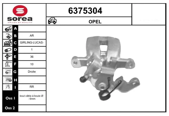 Brake Caliper (6375304)