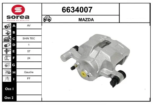 Brake Caliper (6634007)
