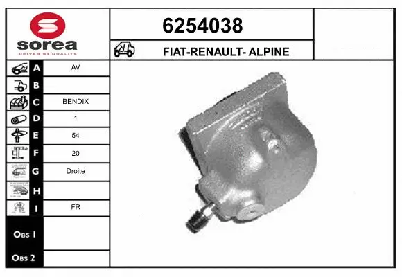 Brake Caliper (6254038)