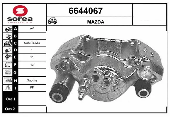 Brake Caliper (6644067)