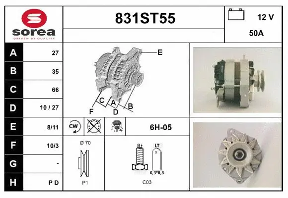 Alternator (831ST55)