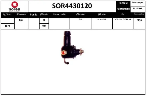 Hydraulic Pump, steering (SOR4430120)