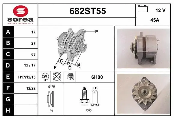 Alternator (682ST55)
