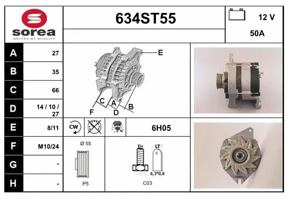 Alternator (634ST55)