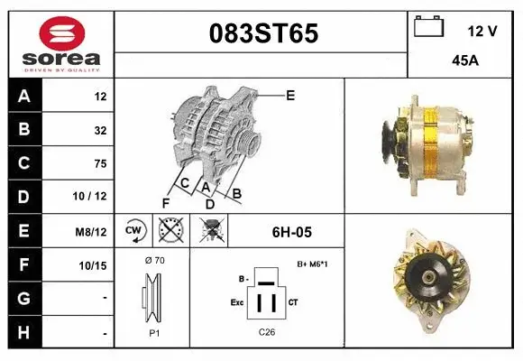 Alternator (083ST65)