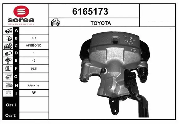 Brake Caliper (6165173)