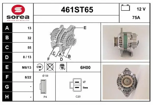 Alternator (461ST65)