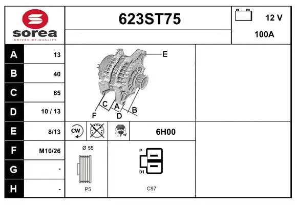 Alternator (623ST75)