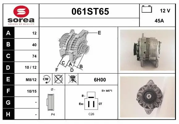 Alternator (061ST65)