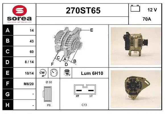 Alternator (270ST65)