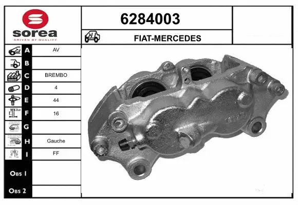 Brake Caliper (6284003)