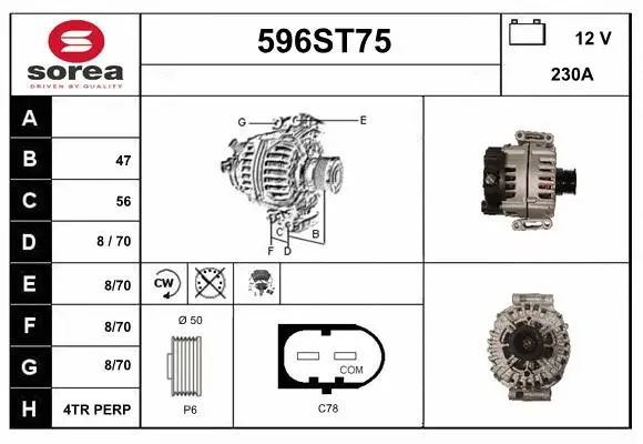Alternator (596ST75)