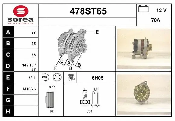 Alternator (478ST65)