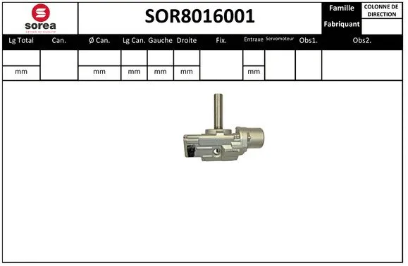 Steering Column (SOR8016001)