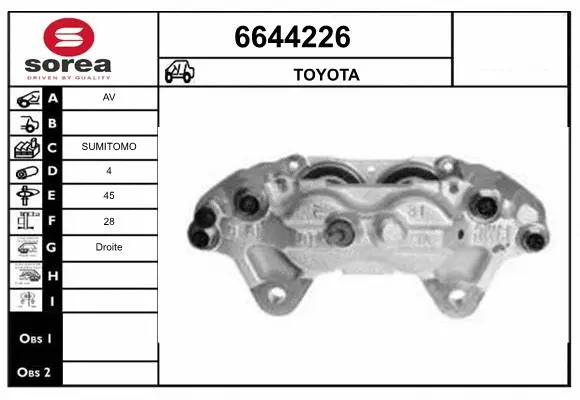 Brake Caliper (6644226)