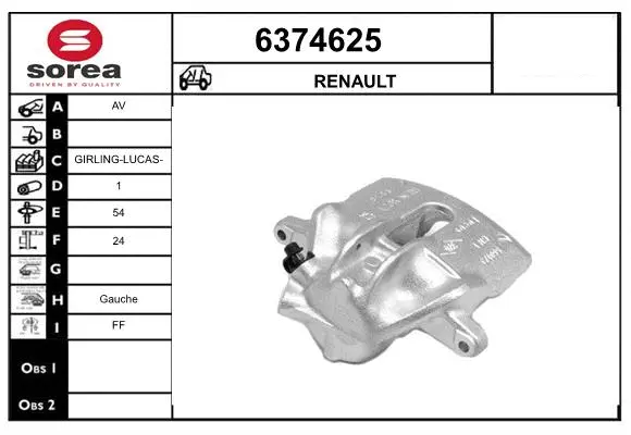 Brake Caliper (6374625)
