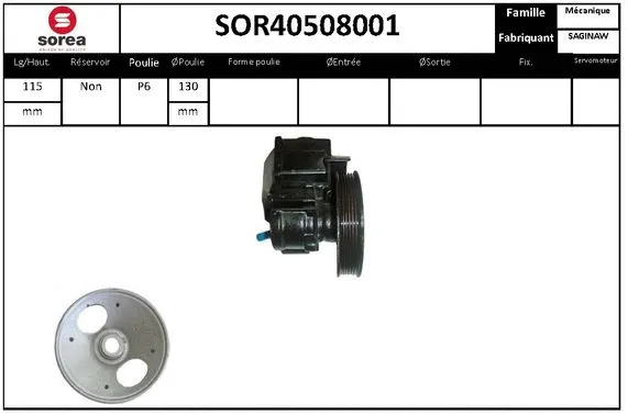 Hydraulic Pump, steering (SOR40508001)