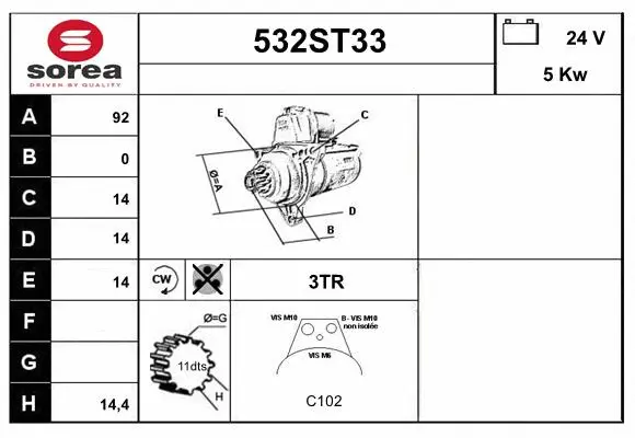Starter (532ST33)