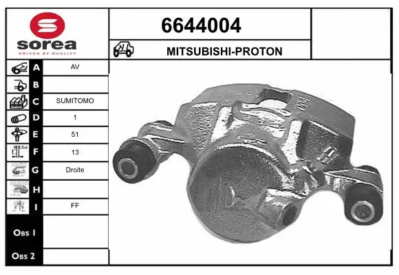 Brake Caliper (6644004)