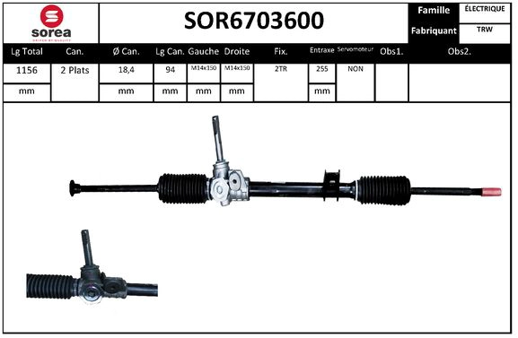 Steering Gear (SOR6703600)